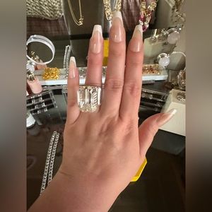 Swarovski Lucent Cocktail Ring - Size 8 *58 Swarovski size